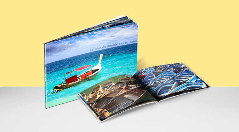Mini livre photo personnalisable au format 11x15 par